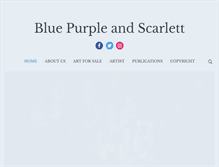 Tablet Screenshot of bluepurpleandscarlett.com